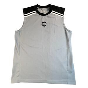 vintage Nike basketball jersey mens large sleeveless shirt gray Y2K